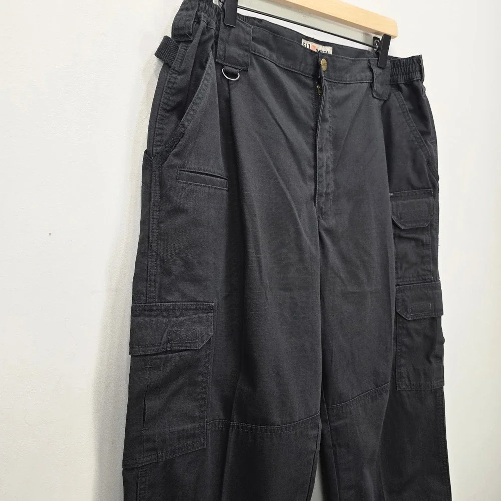 5.11 Tactical Taclite Pro Pants Mens 38x30 Black Ripstop Cargo Utility 74273